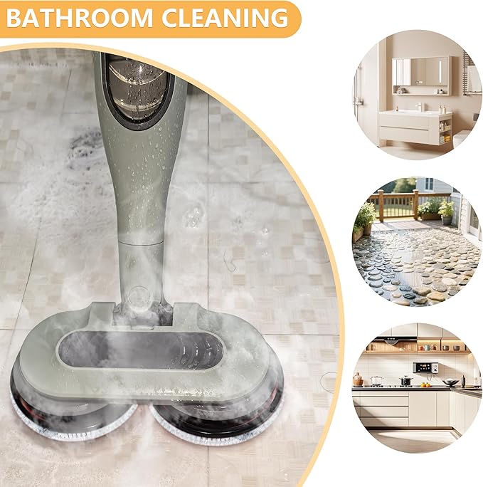 Steam Mop Replacement Brush Pads for Shark Steam and Scrub Mop S8201 S8001 S7201 S7000 Series 2 Brush Heads +2 Microfiber Absorbent Pads