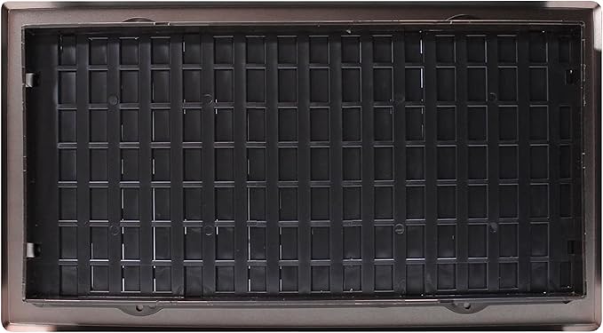 Decor Grates AJH614-RB Oriental Floor Register, 6X14 Inches, Rubbed Bronze Finish