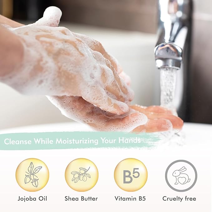 ROMIIE ZOI Liquid Hand Soap Gift Set, 750ml Refill + 236ml Liquid Soap, Cruelty-Free, Moisturizing Formula with Essential Oils, For Sensitive Skin, Eucalyptus Mint Scent, For Kitchen & Bathroom