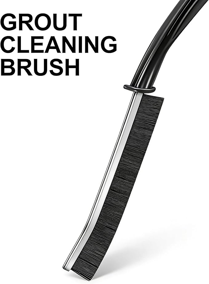 5 PCS Crevice Cleaning Brush Set, Extremely Skinny Gap Cleaning Tools,Hard Bristle Gap Brush for Bathroom & Kitchen, Grout Cleaner Tool for Window Tracks and Tile Lines,Car Detailing