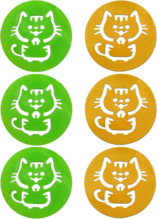 6 Pcs Silicone Pet Hair Catcher Reusable Cat Shape Silicone Pet Hair Remover for Laundry Accessories