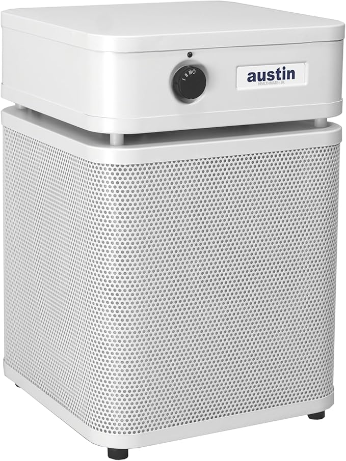 Austin Air HealthMate Plus Junior Air Purifier Sandstone - Advanced 4- Stage Filtration Air Purifiers For Home with Activated Carbon & Zeolite - Ideal as Air Purifiers for Bedroom, Model A250