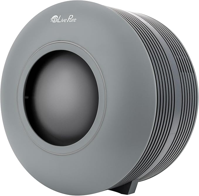 LivePure Capri Series True HEPA Tabletop Air Purifier, Graphite