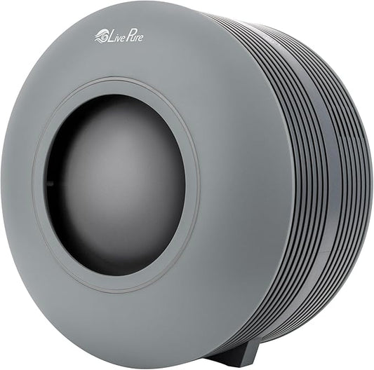 LivePure Capri Series True HEPA Tabletop Air Purifier, Graphite