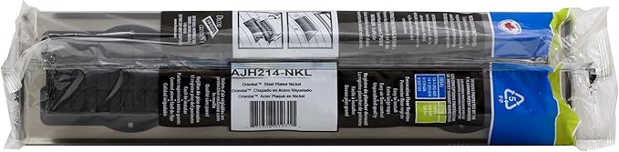 Decor Grates AJH214-NKL Oriental Floor Register, 2x14 Inches, Brushed Nickel