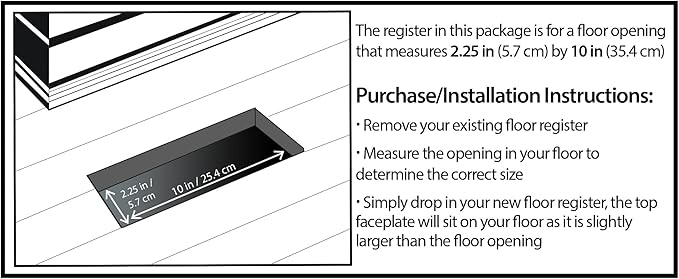 Decor Grates SPH210 Floor Register, 2x10, Polished Brass Finish