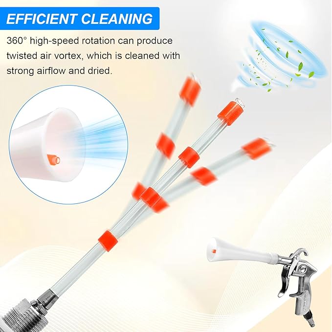 Air Compressor for Car Detailing Detailing Tool, High Pressure Air Gun Dry Cleaning Tool Kit, Air Gun, Car Clean Gun, Cleaning Gun, for Car Dry Cleaning