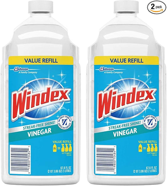 Windex Vinegar Multi-Surface Cleaner Refill, 2 L (2)