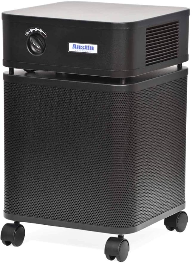 Austin Air HealthMate Standard Air Purifier, Black - Advanced 4- Stage Filtration Air Purifiers For Home with Activated Carbon & Zeolite, Model B400