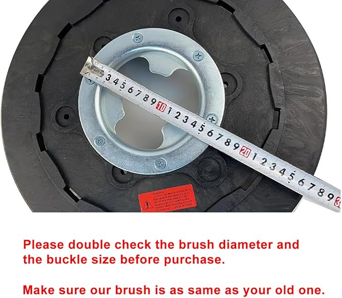 Universal 1 Piece Commercial 15 Inch Diameter Rotary Scrub Brush Fit for 15 Inch Floor Scrubber Machine(38CM)
