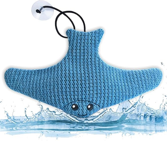 Hot Tub Descaler - Big Flying Fish Floating Hot Tub Sponge, Reusable Descaling Sponge, Keeps Water Clean, Spa and Pool Tub Descaling - Essential Hot Tub Accessories for Adults