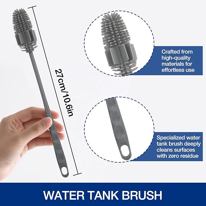 H12 Pro Roller Brush Replacement and HEPA Filter for Dreame H12 Pro, H12 Dual, G10 Pro Cordless Wet Dry Vacuum Cleaner, 2 Brush Rollers, 2 HEPA Filters, 1 Water Tank Brush, 1 Cleaning Brush