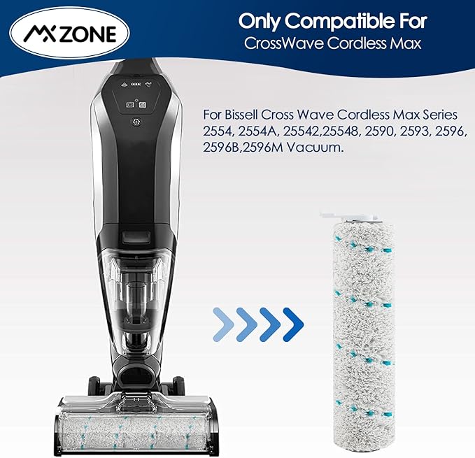 Multi-Surface Brush Rolls 2787 for Bissell CrossWave Max 2554 2554A 2590 2593 2596 for HydroSteam 35151 3515 35152 3513 3518 Vacuum Cleaner, Compare to model number 1618638