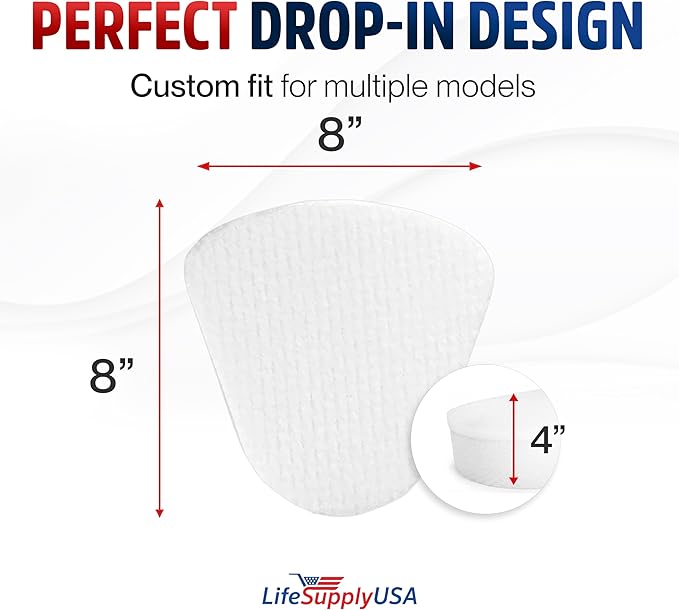 XFF350 Vacuum Foam and Felt Filter Replacement Kit Compatible with Shark Navigator Lift-Away Upright Vacuum Cleaners Part XHF350 by LifeSupplyUSA