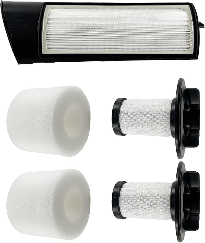 Dttery IC160 Filter Kit Replacement for Shark ION P50 Powered Vertex Pro Lift Away Cordless Vacuum IC160 IC162 ICZ362H Part XFFK160 XHEPA160, 2 Foam and Felt, 1 HEPA