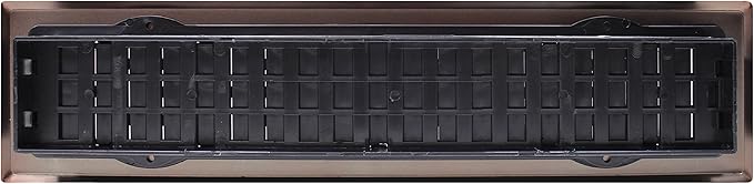 Decor Grates AJH214-RB Oriental Floor Register, 2x14 Inches, Rubbed Bronze Finish