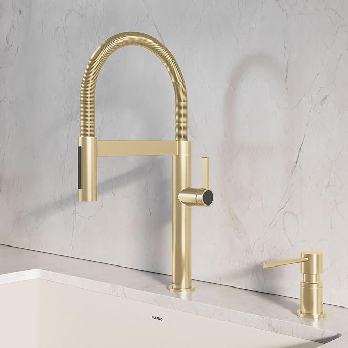 Blanco 526699 LATO Soap Dispenser, Satin Gold