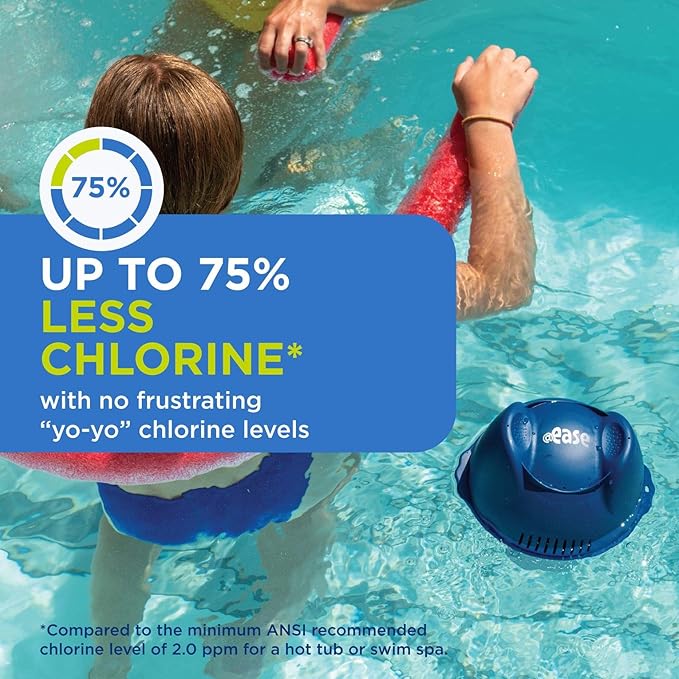 FROG @Ease Replacement SmartChlor Cartridges for use with Swim Spa FROG @Ease Floating System - Swim Spa Sanitizer System Supports Less Chlorine Use - 3 Pack + 4 Maintain