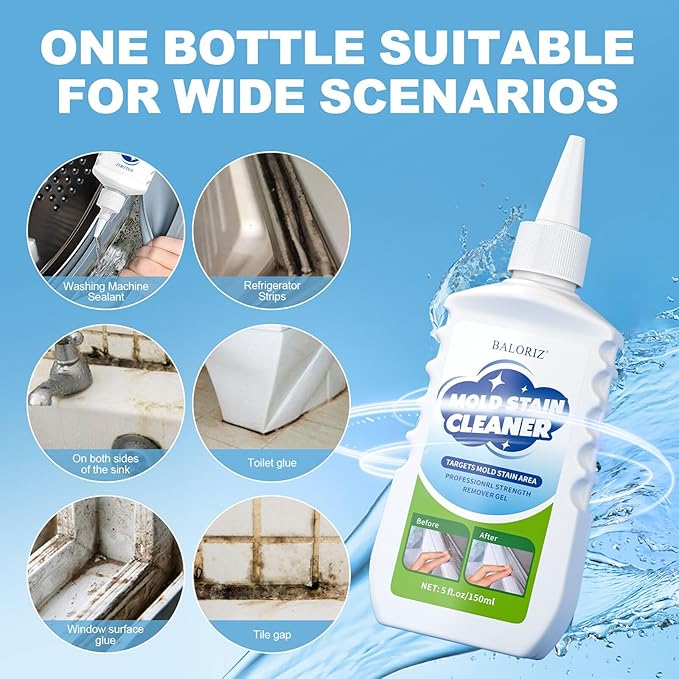 Home Remover Gel, 2 Pcak Household Washing Machine Cleaner for Front Loader Washing Machine Seal, Refrigerator Strips, Cleaner For Tiles Grout Bathroom Cleaning Home Kitchen Sink Cleaning