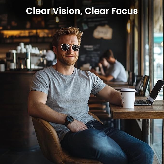 EVEO Glasses Cleaner Spray - Eyeglass Cleaner (No Streaks)| x3 Eye Glass Cleaners Spray + x3 Lens Cleaner Microfiber Cleaning Cloth, Glasses Cleaning Kit Eye Glasses Cleaner Spray & Cloth - 6oz(2ozx3)