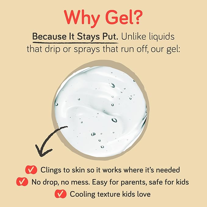 Boo Boo Gel for Kids I Gentle Hypochlorous Acid Skin Relief | Non-Stinging Cleaning Gel for Cuts, Scrapes, Bug Bites, Rashes & Minor Burns | Safe for All Ages, Alcohol-Free, Fast Soothing Care
