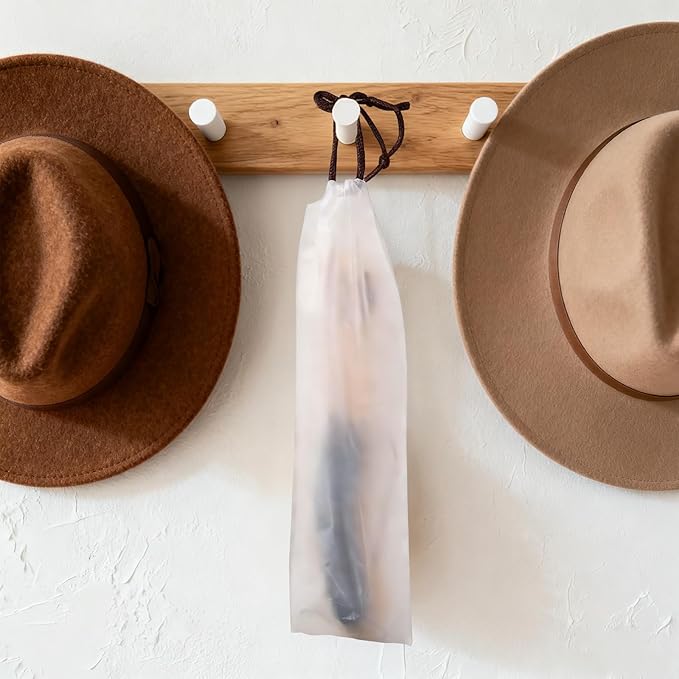 Cowboy Hat Brush,Felt Hat Brush,Lint Brush Cleaner Horse Hair Cowboy Cleaning Kit with Storage Bag,Hat Cleaner Removes Dust Fuzz and Lint for Shoes Hats,Clothes,Baseball Caps