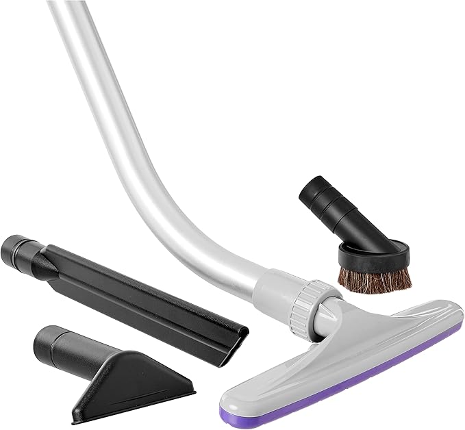 ProTeam 107098 6-Piece Xover Multi-Surface Vacuum Tool Kit with 14" Floor Tool and 2-Piece Wand, 1-1/2-inch Vacuum Attachment Tool Kit for Commercial Low Pile Carpets and Hard Floors