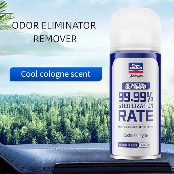 Glodway Air Fresheners,Odor Eliminator Remover Spray,Cedar Cologne Scent For Home,Couch,Mattress,Furniture, bathroom,Fabrics & Trash,6 Ounce,4 Count