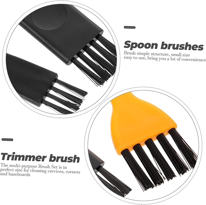 48-Piece Mini Cleaning Brush Set for Shaver and Clipper Small Gap Tool for Daily Use Compatible Electric Trimmers Razor Cleaners and Keyboard Cleaning