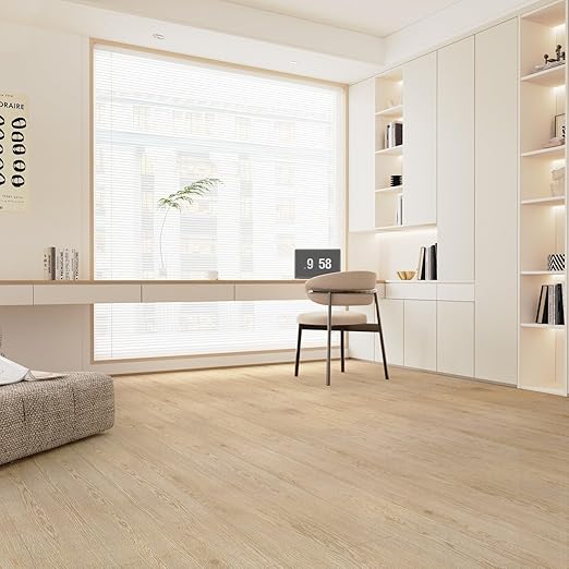 3D Peel and Stick Vinyl Floor Tile Roll Wood Plank Sticker 15.75"x 79"/8.6 Sq.Ft, for Home Apartment Room Self Adhesive Easy DIY Removable Waterproof Thicken Floor Covering Wood