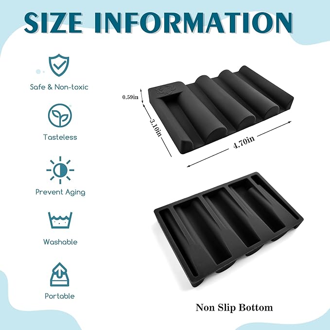 Silicone Soap Dish,Self Draining Soap Holder Perfect for Shower,Bathroom Sink,Kitchen Sink & Travel,Non-Slip Bar Soap Holder Extend Soap Life,Keep Soap Bars Dry & Easy Cleaning (White+Black)-2Pcs