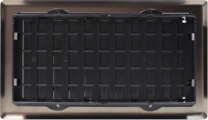 Decor Grates AJH408-RB Oriental Floor Register, 4x8 Inches, Rubbed Bronze Finish