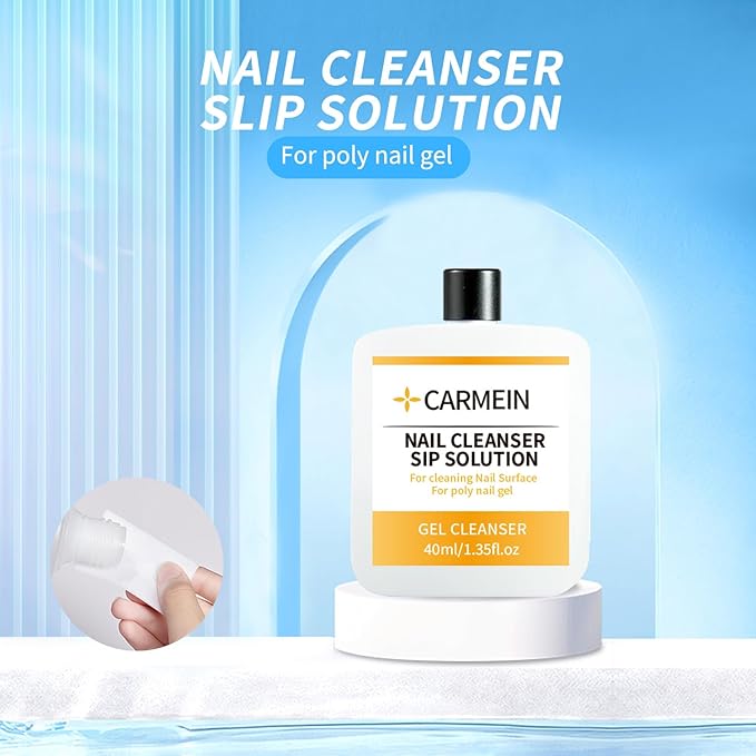 Nail Cleaner & Brush Cleaner & Gel Nail Polish Remover, 40ml/1.35fl.oz Must-Have Nail Care Trio (Nail Brush Cleaner setC)