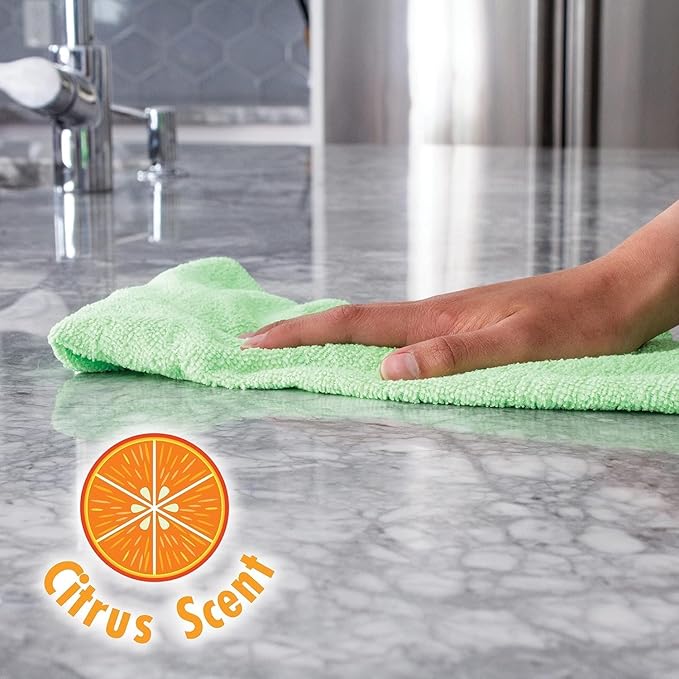 Stone Surface Cleaner Spray for Stonetech Revitalizer Cleaner and Protector, 3‑in‑1 Ready to Use Spring Rain Bottle for Granite & Marble, Reseals & Refreshes Natural Stone Countertops & Tiles, 24 oz