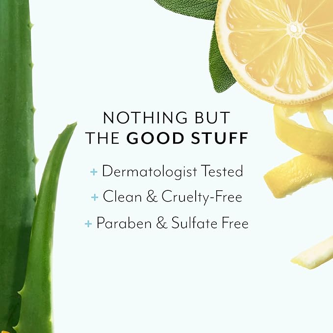 Bliss Lemon & Sage Luscious Hand Wash with Aloe – Hydrating, Refreshing Hand Soap with Coconut Oil & Vitamin B5 – Gently Cleanses Without Drying – 12.14 fl oz (Pack of 2)