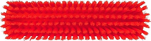 Vikan 70607 Brush,Wall/Floor Scrub,Stiff,12",PP/PBT,Orange