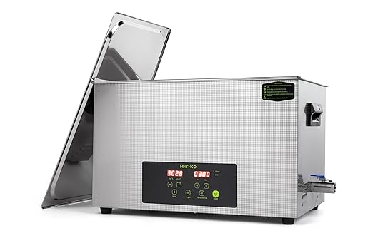 Commercial Ultrasonic Cleaner, ECO Mode, Heating, Degas Mode, ECO Energy-Saving Ultrasonic Cleaning Machine Excellent for Labs,Carburetor,Jewelry,Dentures,Automotive & Industrial Parts. (30L)