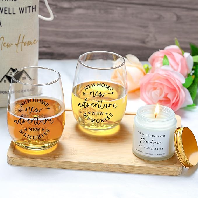 House Warming Gifts New Home Gift Ideas Cool Housewarming Gift Baskets New Apartment Unique Housewarming Blessing Gifts for Women, Men, Couple, First Time Home Buyers, Homeowners, Family