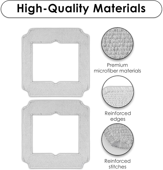 (12 Pack) Replacement Mop Pads Compatible with ECOVACS Winbot Mini Window Cleaning Robot Part No. W-CC02-0012, Washable Mop Cloths Accessories Kit, Mop Pad Refill, Replacement Kit