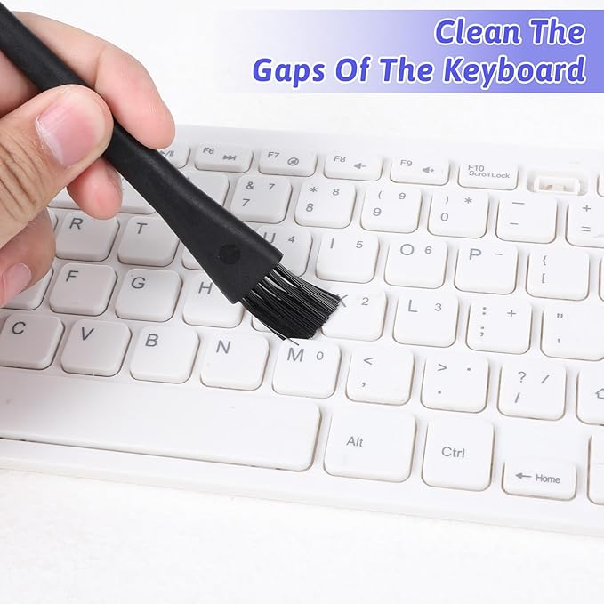 6 PCS Mini Keyboard Cleaning Brushes Kit, Small Keyboard Brush Nylon Anti Static Dusting Brush Electronics Cleaning Small Spaces, Keyboards Cleaner Brushes for Cleanings Computer Motherboard Camera