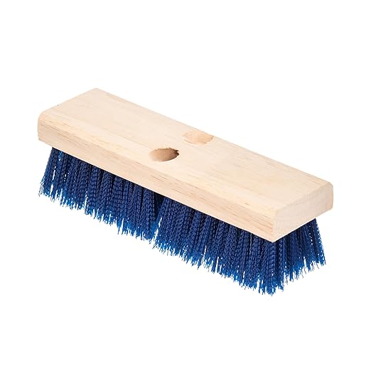 Carlisle FoodService Products 36193P14 Blue Color, 10" Polypropylene Deck Scrub Brush
