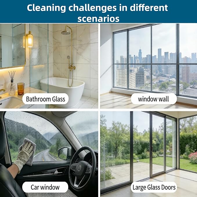 1L Window Cleaner, Cleaning Solution Compatible with ECOVACS Winbot W2 PRO Omni/W2 Omni/W2 PRO/W1 PRO/WINBOT MINI,Glass Cleaner Liquid,Window Cleaning Robot.(2 Bottles)