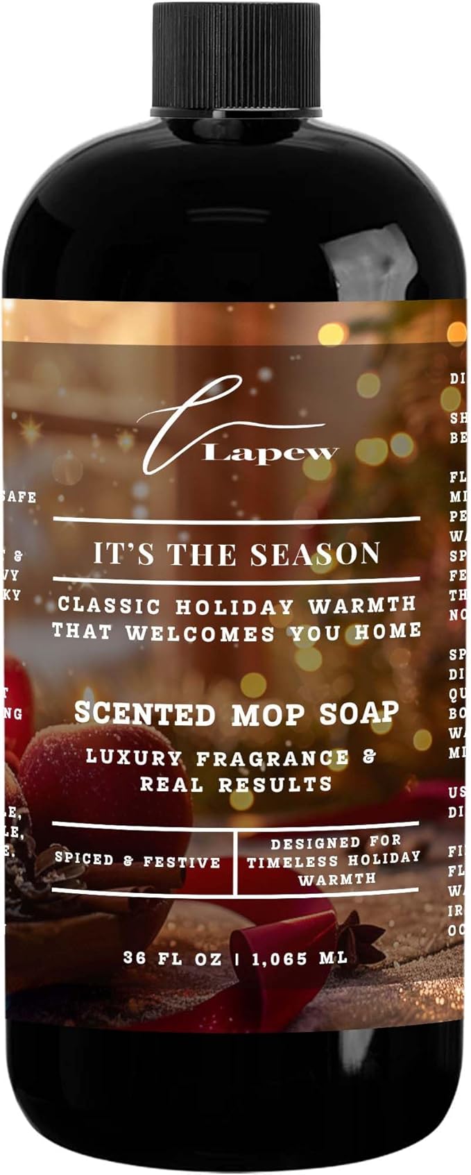 Luxury Floor Cleaner, Scented Mop Soap Concentrate | Hard Floor Cleaner for Tile, Vinyl, Laminate, LVP & Sealed Hardwood | Low-Foam, Streak-Free | 36 oz | It's The Season