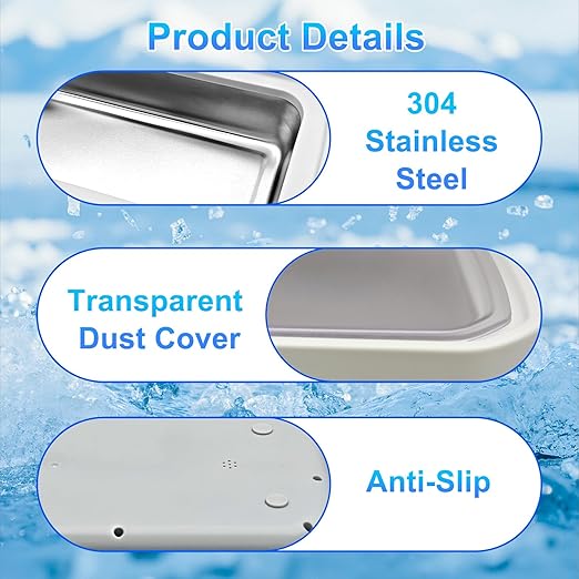 Ultrasonic Jewelry Cleaner, 48khz Jewelry Cleaner Ultrasonic Machine with 304 Stainless Steel 22oz Cleaning Pod for Jewelry, Glasses, Rings, Retainers, Watch Strap, Dentures