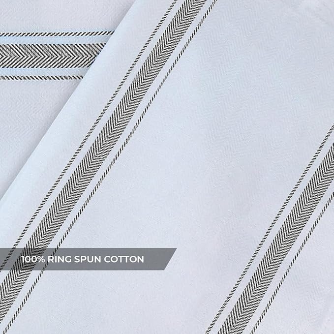 Dish Towels Set (Value Pack of 15) Size 15x25 Inch, 100% Cotton Soft & Absorbent Kitchen Towels, Tea Towels, Reusable Cleaning Cloths for Household Cleaning (Grey)
