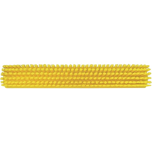 Vikan 70626 Brush,Wall/Floor Scrub,Stiff,19",PP/PBT,Yellow