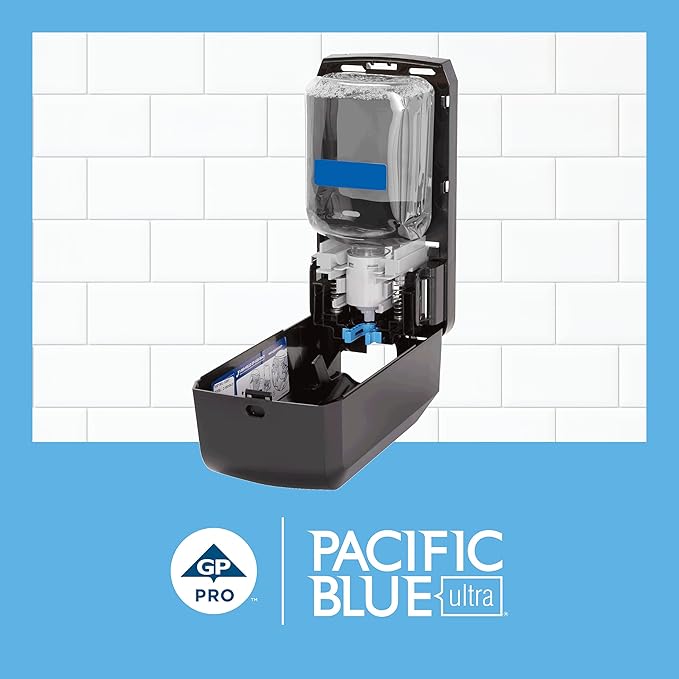 Pacific Blue Ultra Gentle Foam Hand Soap Refill (43716), Compatible Only With Pacific Blue Ultra Automated Touchless Dispenser, Dye and Fragrance Free, 40.5 FL OZ Per Refill, 3 Refills Per Case