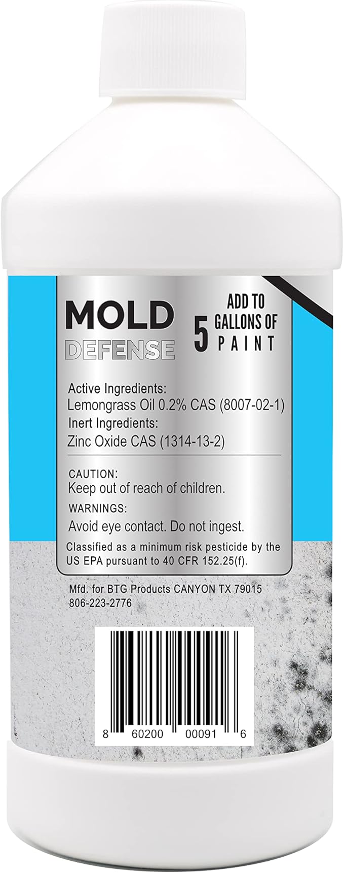 Paint-Guard Mold and Mildew Defense Paint Additive (5 Gallon Treatment)
