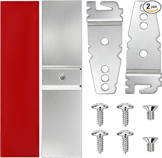 BigHead 8269145 Granite Countertop Dishwasher Mounting Bracket Kit - 2 Sets Granite Grabbers with Screws, Compatible with Whirlpool Kenmore KitchenAid, Replaces WP8269145 AP6012289 PS11745496