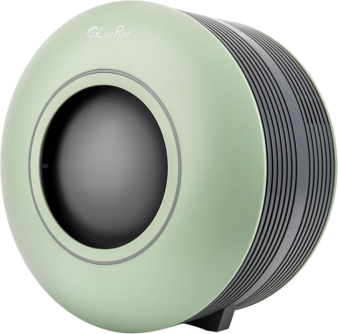 LivePure Capri Series True HEPA Tabletop Air Purifier, Sage